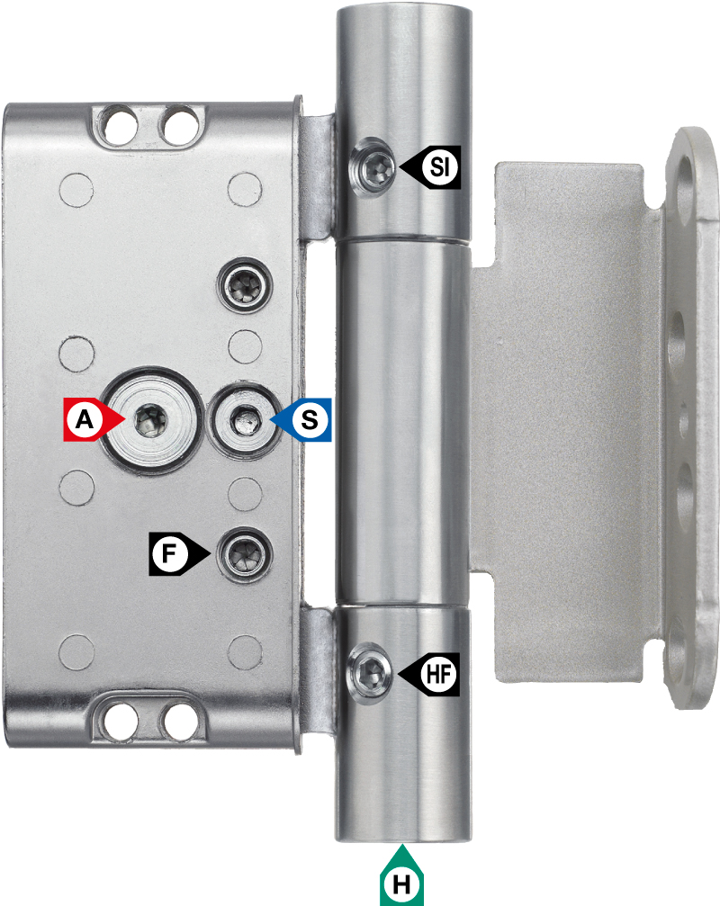 Front door pocket hinge with hinge flap